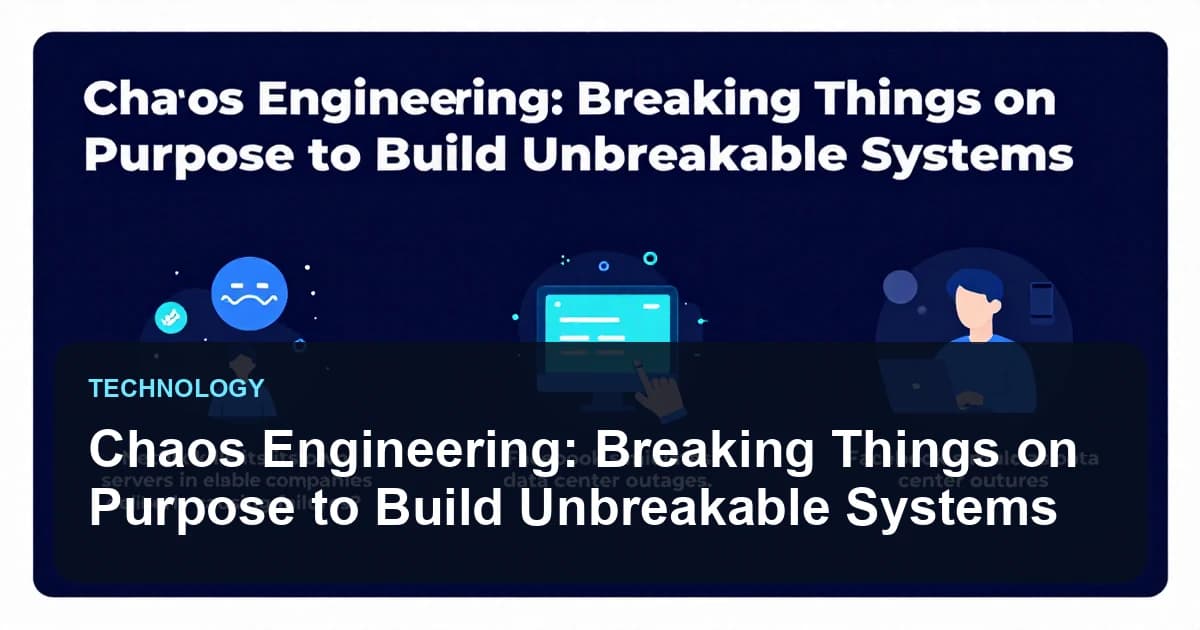 Chaos Engineering: Breaking Things on Purpose to Build Unbreakable Systems