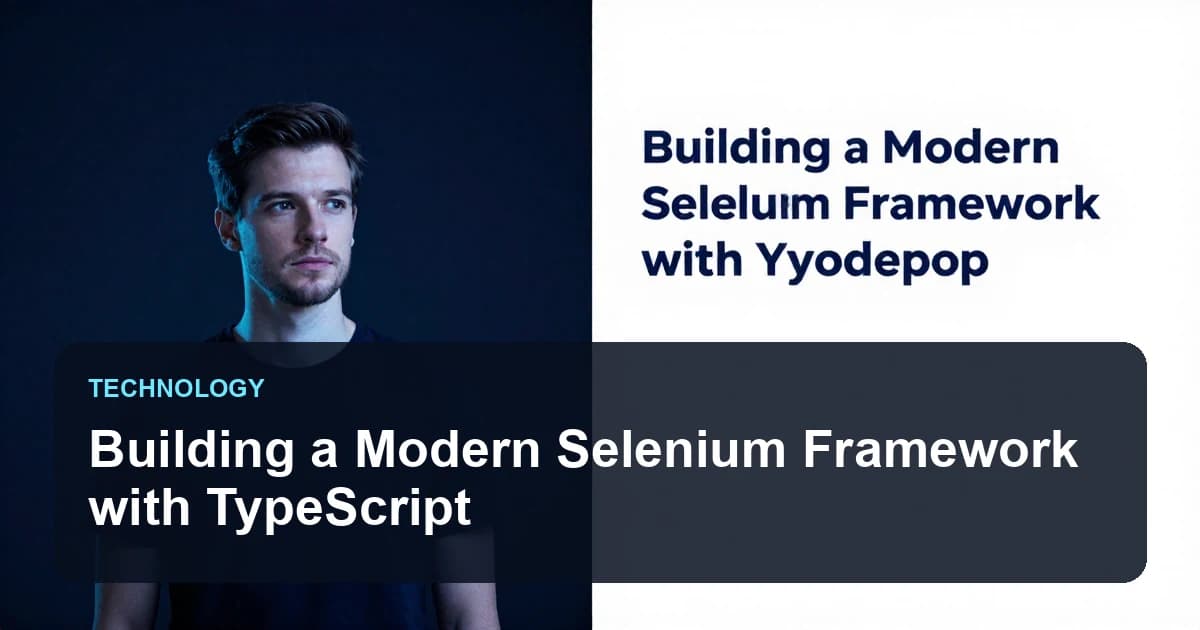 Building a Modern Selenium Framework with TypeScript