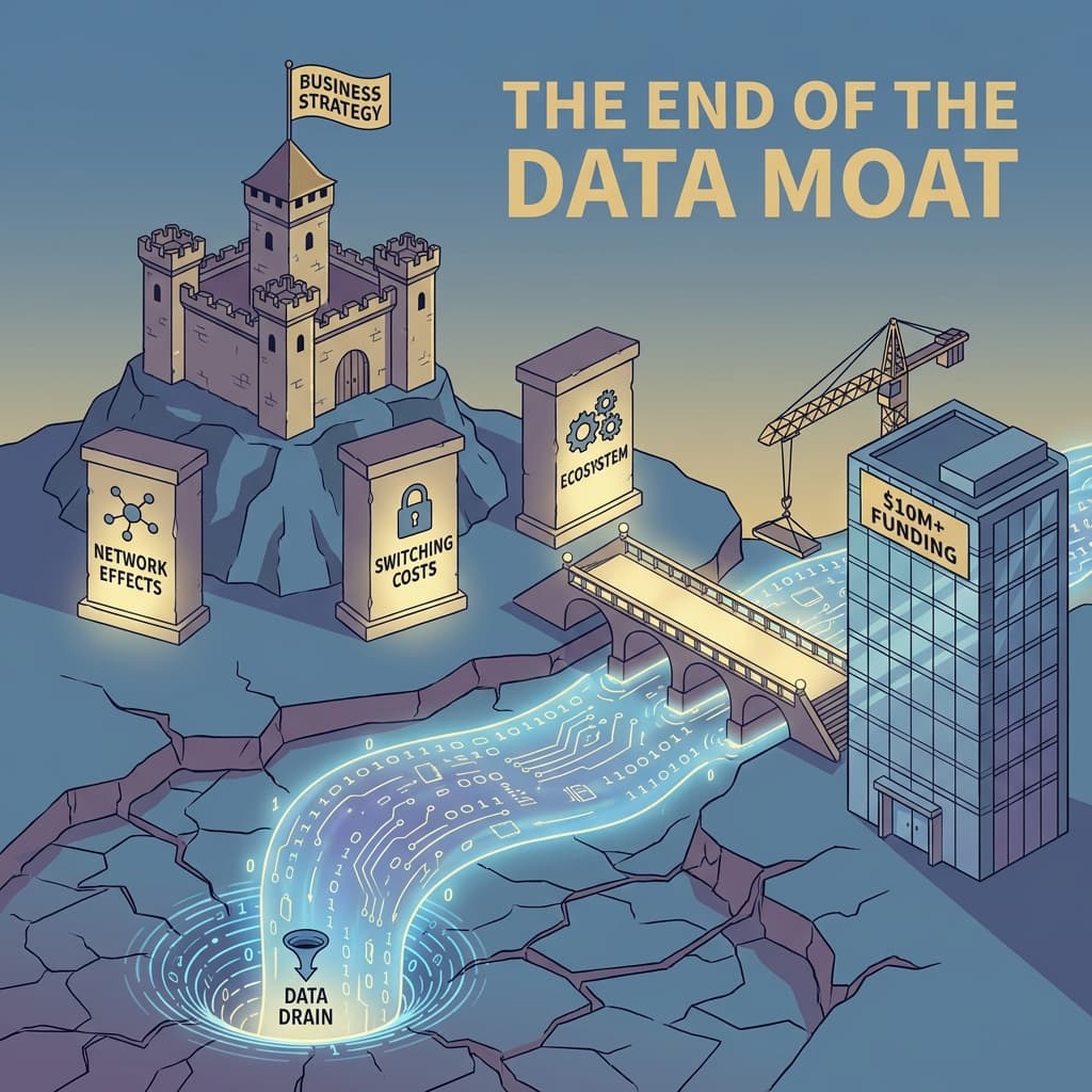 Data Is Not Your Moat. Here's What Actually Protects Your SaaS Business.