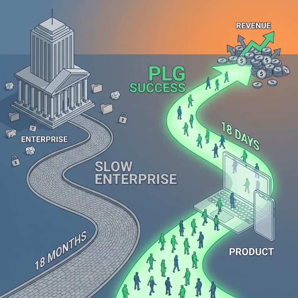 Enterprise Sales Took 18 Months. Product-Led Growth Took 18 Days. We're Doing Both Wrong.
