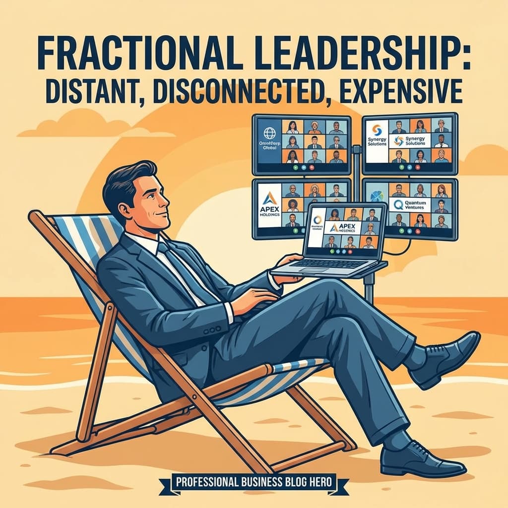 The 'Fractional CxO' Scam: Why You Can't Rent Culture or Leadership.