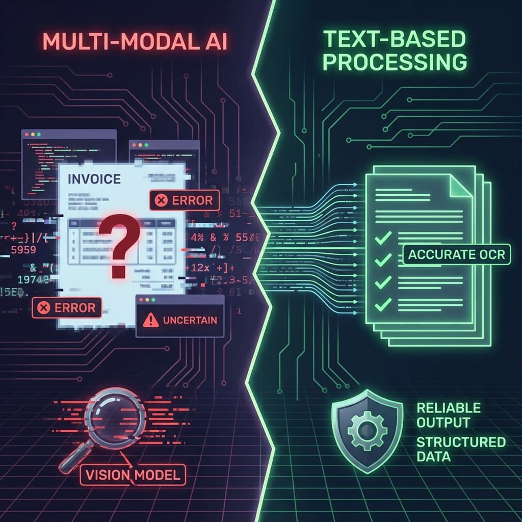 Why We Stopped Using Multi-Modal AI for Production. Text is Still King.
