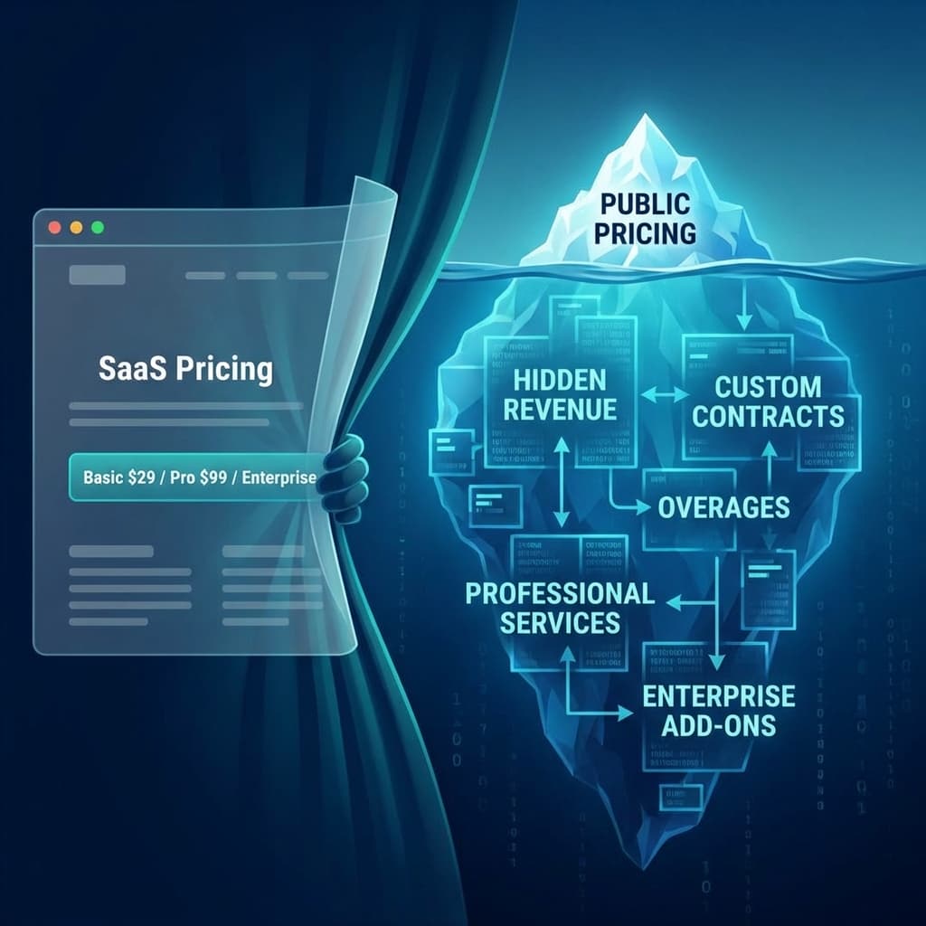 Your SaaS Pricing Page is a Lie. Here's the Real Revenue Model You're Not Showing.