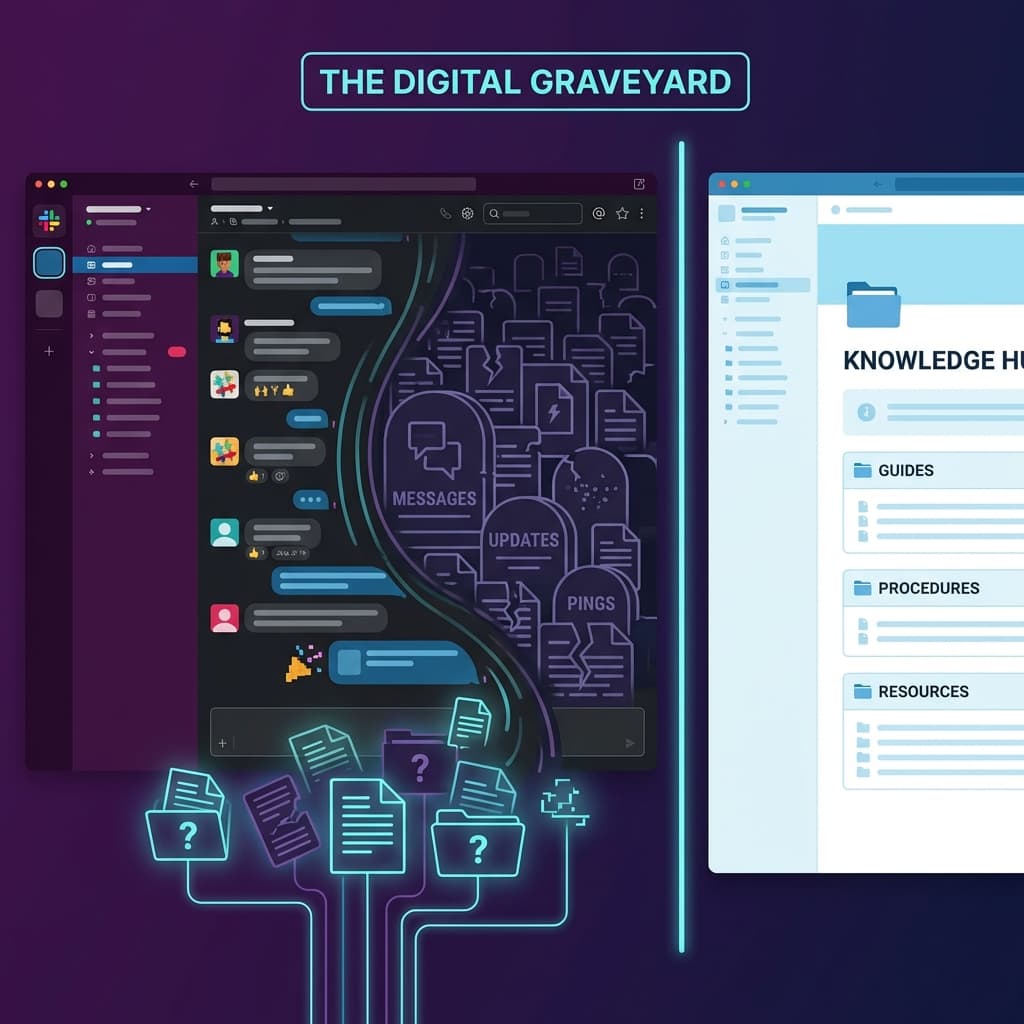 Your Company's Slack Channels Are Destroying Knowledge. The Case for 'Documentation-First' Culture.