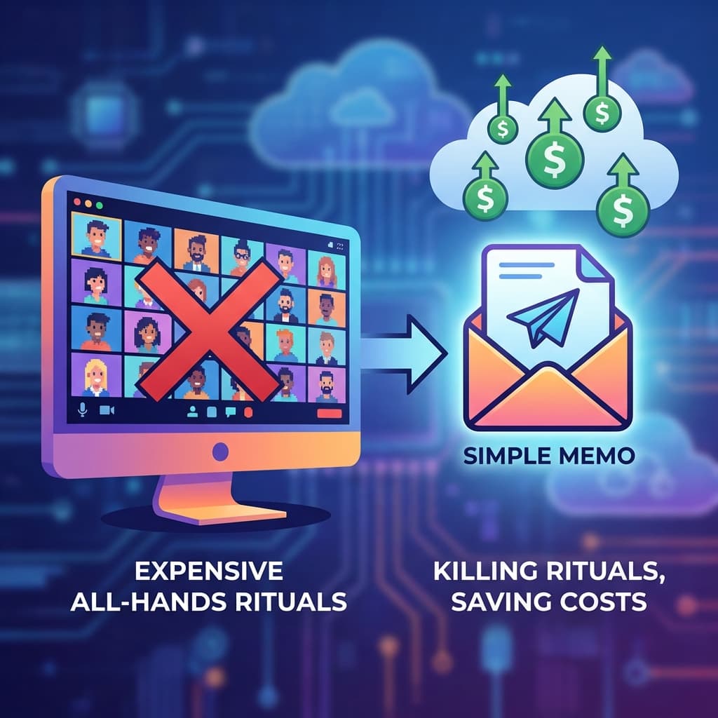 Why We Stopped Having 'All-Hands' Meetings. The $50k Monthly Ritual Nobody Needed.