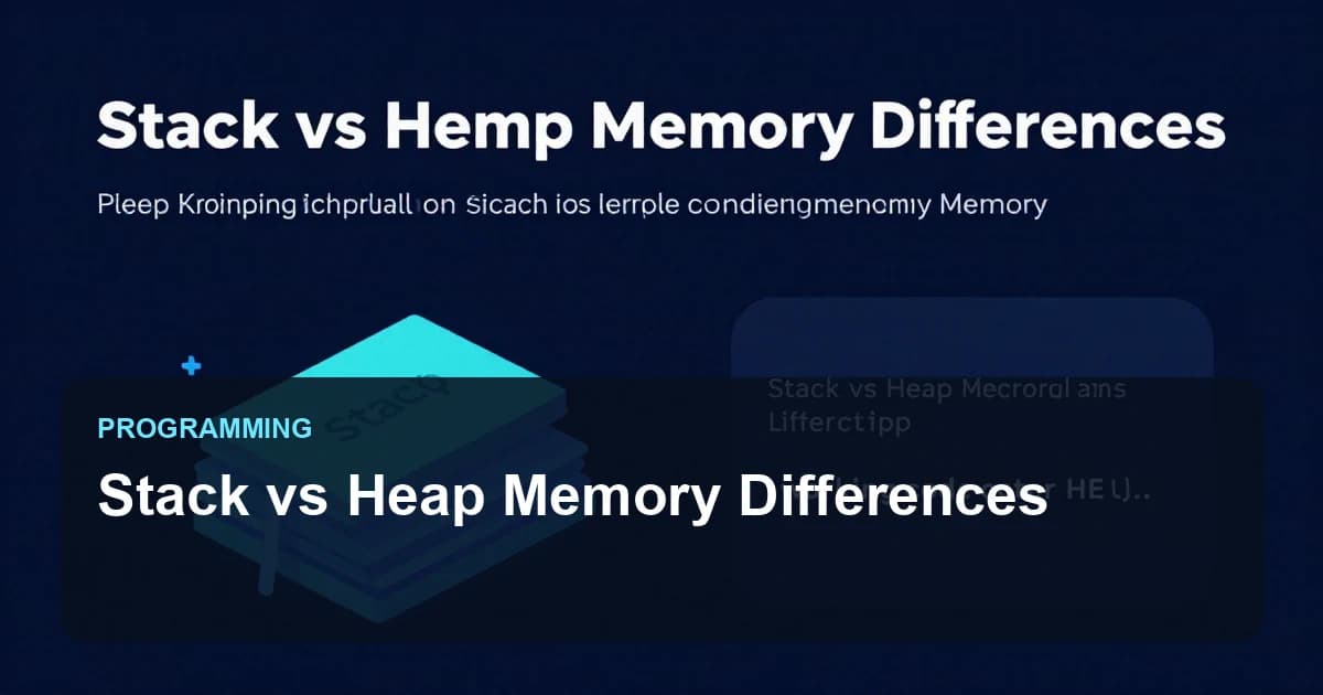 Stack vs Heap Memory Differences