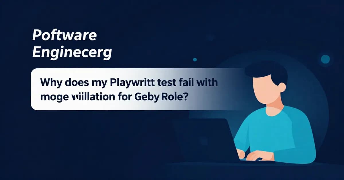 Why does my Playwright test fail with strict mode violation for getByRole?
